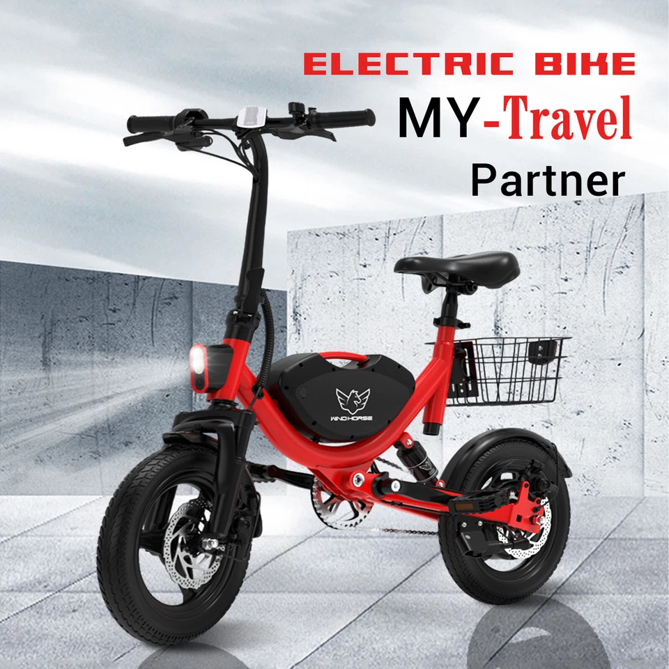 36V 710W Folding Electric Bike for Adults 22MPH Electric Bicycle Commuter 35MIle - Image 1 of 1