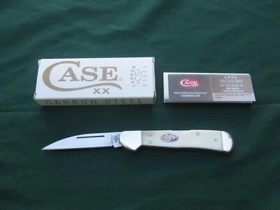 Case Copperlock Knife, Carbon Steel, 2.99” Wharncliffe, Nat Bone, #14095, LowUse - Image 1 of 4