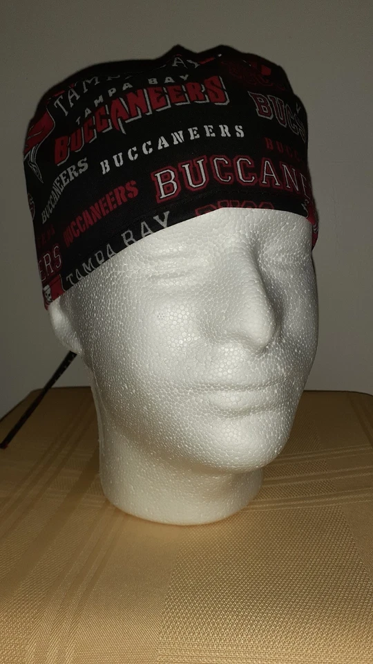 Buccaneers Medical Surgical Tie Scrub Hat - Image 1 of 1