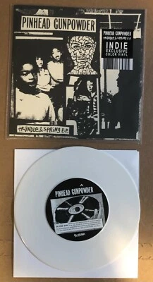 7":  PINHEAD GUNPOWDER - Trundle & Spring   NEW WHITE GREEN DAY Billie Joe - Image 1 of 2