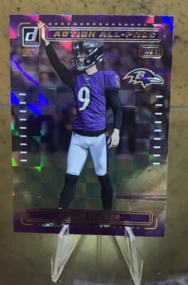 2022 JUSTIN TUCKER PANINI DONRUSS FOOTBALL ACTION ALL-PRO  #AP20 Ravens - Image 1 of 2
