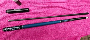 JFlowers Calcutta 3 Carbon Queue Cue mit blauen Lederwrap. - Bild 1 von 5