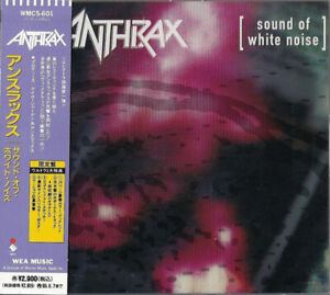 Anthrax – Sound Of White Noise  2CD 1st Press 1993  JAPAN OBI RARE  WMC5-601