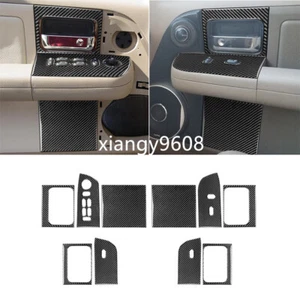 10Pcs Carbon Fiber Door Panel Window Lift Switch Cover For Ford F150 FX4 2004-08 - Foto 1 di 14
