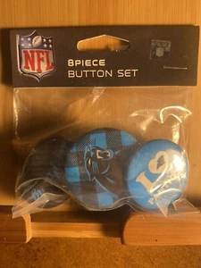 Carolina Panthers 8 Piece Button Set New in Pack - Picture 1 of 3