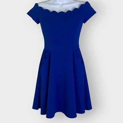 Vestido para mujer B Darlin | 3/4 | Azul real | Falda oscilante | Pinup retro años 50 Foto 1 de 4