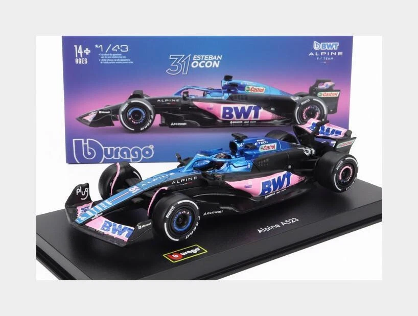BURAGO 1:43 AUTO RENAULT F1 A523 TEAM BWT ALPINE 2023 #31 E. OCON  ART  18-38073 - Immagine 1 di 1