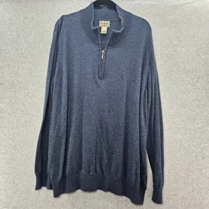 L.L. Suéter Bean Para Hombre Wicked Suave 1/4 Cremallera Algodón Mezcla Cachemira Talla XXL Regular - Imagen 1 de 3