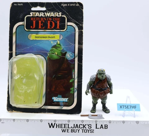 Gamorrean Guard Complete 65 Back-B MIM Star Wars ROTJ 1983 Kenner/Ledy NO REPRO Cover