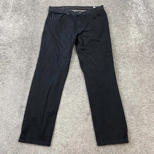 ZARA Skinny Fit Jeans Men's 31x27 Solid Black Casual 5-Pocket - Picture 1 of 10