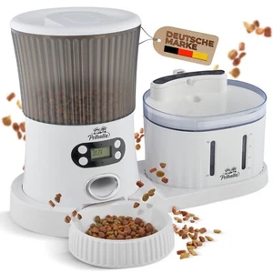 2in1 Trinkbrunnen Futterautomat Katze Futterspender - Bild 1 von 7