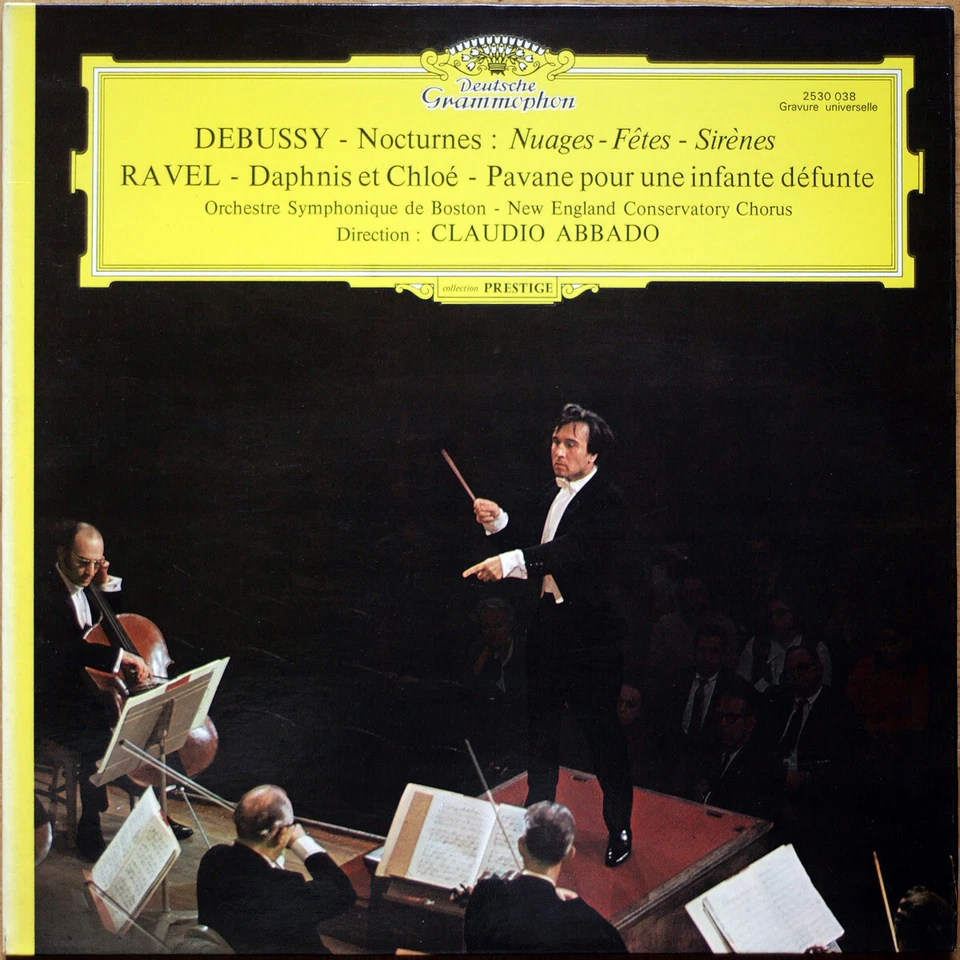 DEBUSSY • 3 NOCTURNES • RAVEL • DAPHNIS • PAVANE • ABBADO • LP • EX/NM- • DGG - Photo 1/1