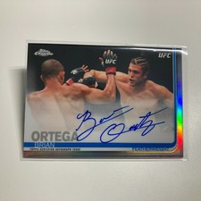 Brian Ortega 2019 Topps Chrome UFC Autographed Refractor Auto Card