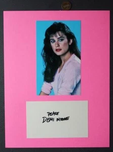 St. Elmo's Fire Brat Pack Movie Star Demi Moore signed autograph & photo set --- - Picture 1 of 1