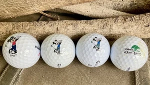 Walt Disney Mickey Mouse Sammlerstück Taylor Made Golfball 4er Set - Bild 1 von 3