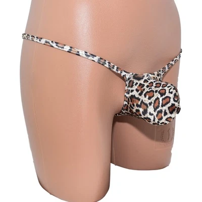 Mens thong bulge pouch Leopard Print (M) - Bild 1 von 4