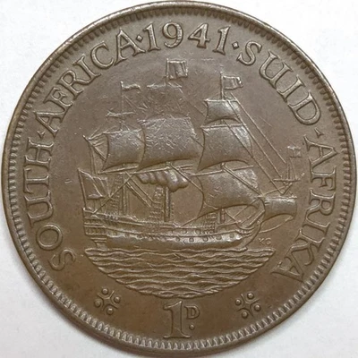 1941 South Africa 1 Penny (Lot#1) - Image 1 of 2