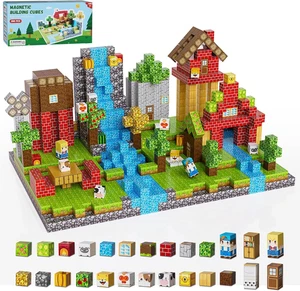 Bloques magnetos 200 piezas set construccion educativo juego creativo ninos - Imagen 1 de 12