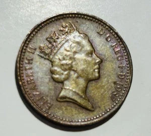 1987 Great Britain One 1 New Penny Coin Pence Cent UK GB QueenElizabeth II - Picture 1 of 2