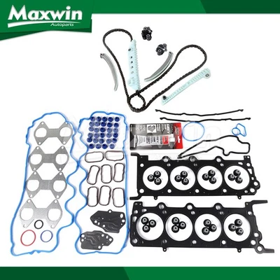 Head Gasket Set Timing Chain Kit Fit 07-08 Ford Explorer Mountaineer 4.6L - Imagem 1 de 4