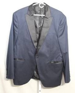 Zara Smokingjacke blau/schwarz mit Revers Gr. 46 - Bild 1 von 11