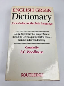 Routledge English Greek Dictionary S.C Woodhouse Hardback The Attic Language - Bild 1 von 20