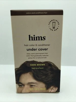 Dark Brown Men’s Hair Color Hims Undercover Semi Permanent Gray Shampoo 5 Min - Image 1 of 4