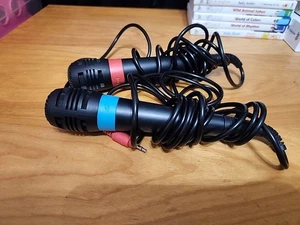 SingStar Playstation 2 PS2 Bundle 2 Mikrofone ohne Adapter  - Bild 1 von 6