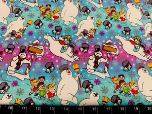 Tina SCRAP Lycra 9"x14"+ Custom Frosty the Snowman Christmas Elf Tumbler Fabric - Picture 1 of 1
