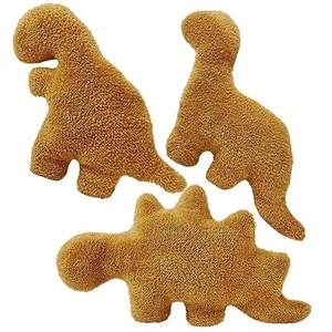 Dino Chicken Nugget Pillow Set 16in 3PCS - Picture 1 of 6