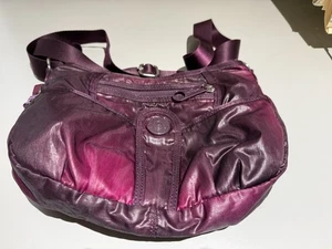 Kipling Harajuku purple/fusha nylon crossbody bag - Picture 1 of 3