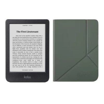 Kobo Clara Black and White SleepCover Case (Misty Green) - image 1 of 4