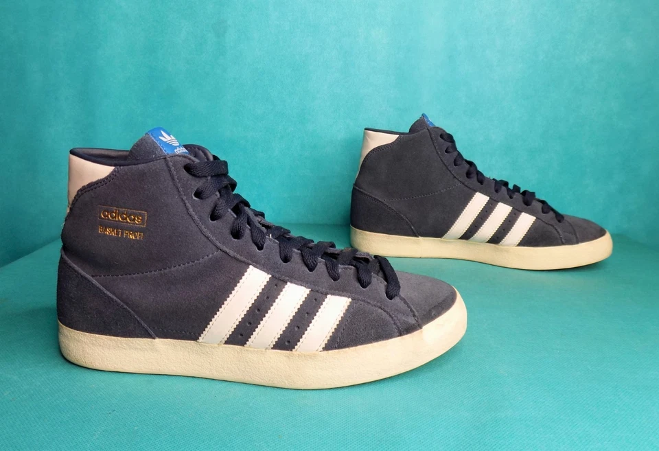 baskets montantes ADIDAS profi cuir bleu  taille 40 Eu - Photo 1/4