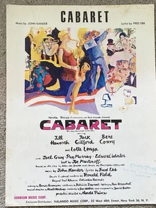 1966 CABARET Sheet Music TITLE SONG by John Kander, Fred Ebb - Picture 1 of 4
