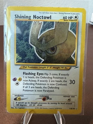 Shining Noctowl 110/105 Neo Destiny Pokemon Card Holo Foil Secret Rare HP - Image 1 of 2