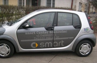 Protector de puerta de coche moldeado cubierta moldura carrocería moldura lateral ajuste Smart Forfour 454 2004- Foto 1 de 4