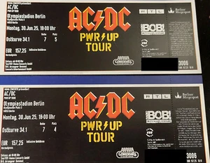 1-2 AC/DC Tickets Berlin Olympiastadion 30. Juni 2025 - Bild 1 von 3
