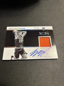 Ignas Brazdeikis RPA RC Auto Patch /99 2019-20 Panini Noir #301 Rookie Autograph - Bild 1 von 10