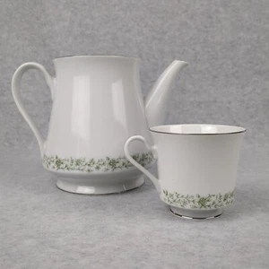 Vtg Mikasa Teapot Fine China #G9059 Montclair Floral No lid Teacup - Picture 1 of 12