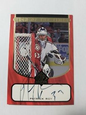 1997-98 Upper Deck SP Authentic  Sign of the Times Patrick Roy Auto #PR