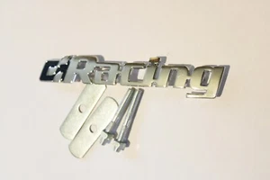 Racing Grill 3D Badge Emblem Chrome - Picture 1 of 1