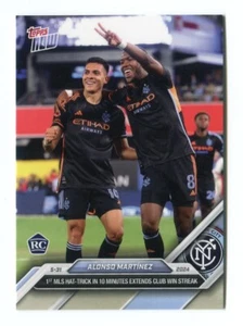 Alonso Martinez Rookie Card 2024 Topps Now MLS  RC #69 PR /202 SP NYCFC - Picture 1 of 2