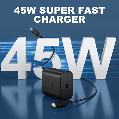  Super Fast Wall Charger 45W For Samsung Galaxy S24 /S25/ S22+/S23/S21/Note20 - Image 1 of 4
