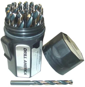 KFD 29 PC DRILL BIT KIT BLACK & GOLD KFD29J JOBBER HIGH SPEED 135 SPLIT POINT - Picture 1 of 1