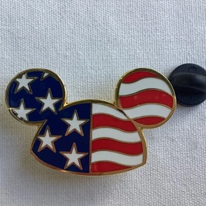 WDW Cast Exclusive Patriotic Mickey Ears Hat Disney Pin 23361 Vintage - Picture 1 of 2
