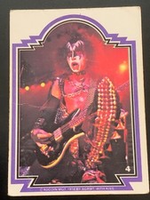 1978 KISS TRADING CARD-CHOOSE FROM DROPDOWN LIST-SINGLE CARD.POOR.