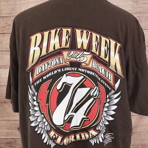 DAYTONA BEACH FLORIDA 74TH BIKE WEEK 2015 MOTORRAD T-SHIRT GRÖSSE 2XL - Bild 1 von 8