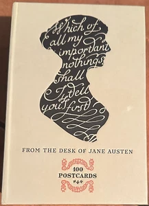 From the Desk of Jane Austen: 100 Postcards SEALED BOX 4 sets of of 25 designs - Picture 1 of 1