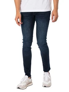 Jack & Jones de los hombres Vaqueros pitillo Liam Original 004, Azul - Imagen 1 de 5