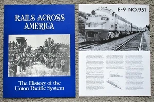 Folleto RIELES A TRAVÉS DE AMÉRICA: LA HISTORIA DE LA UNIÓN PACIFIC RAILROAD (1984) - Imagen 1 de 10